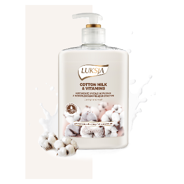 Luksja -  Luksja  Creamy Cotton Milk & Provitamin B5 mydło w płynie 